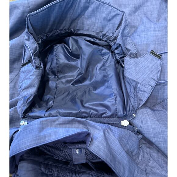 LL Bean Primaloft 3 in 1 System Jacket Hood Blue Ski Rain snowboard coat Size M - Picture 10 of 11